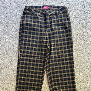 Dickies Plaid Trousers Size 7 Juniors